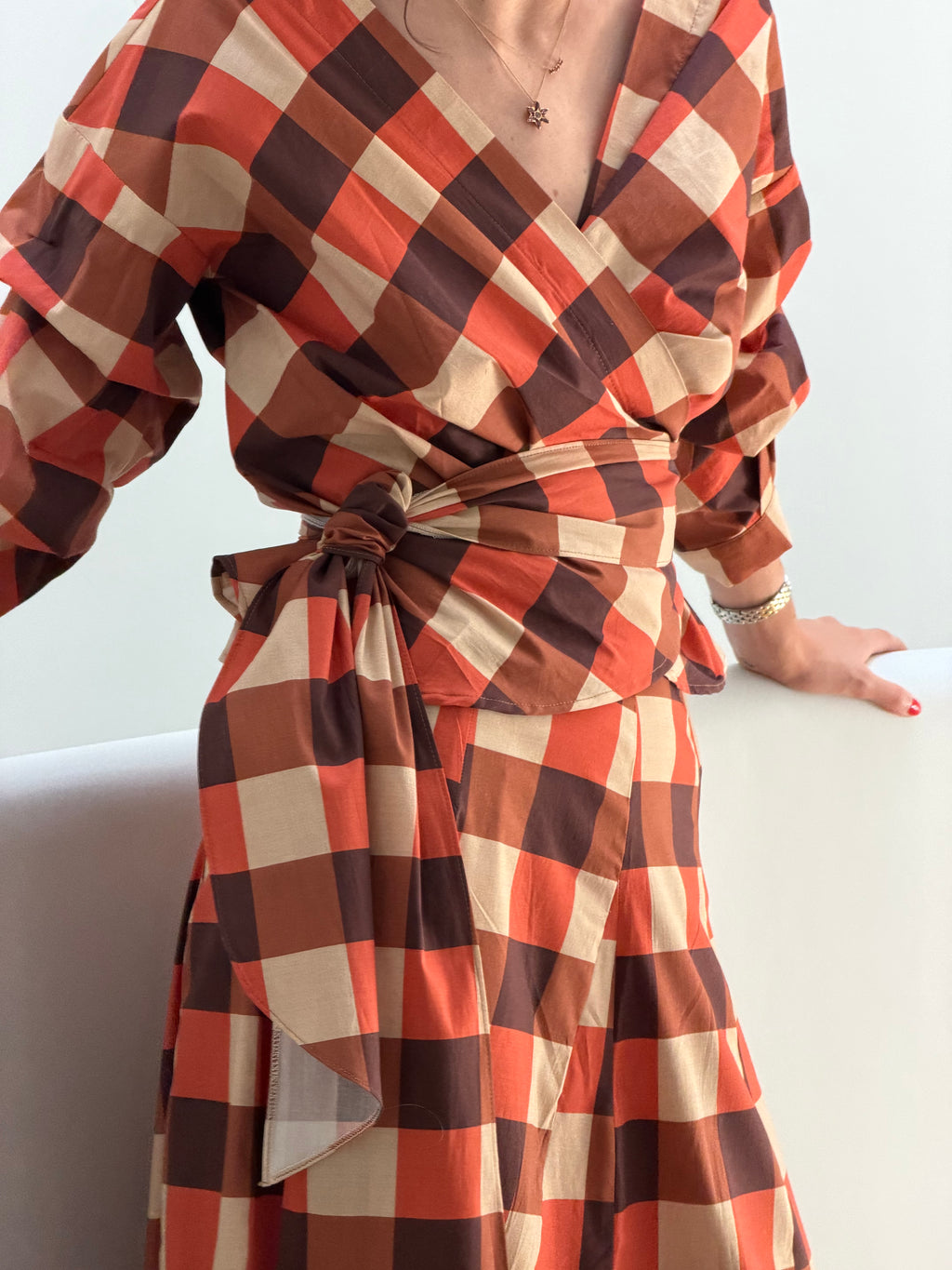 Blusa Trenza | Cuadros