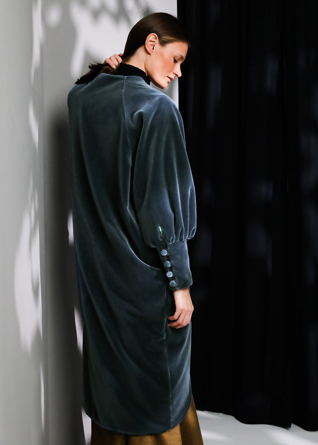 Abrigo Velvet | Gris