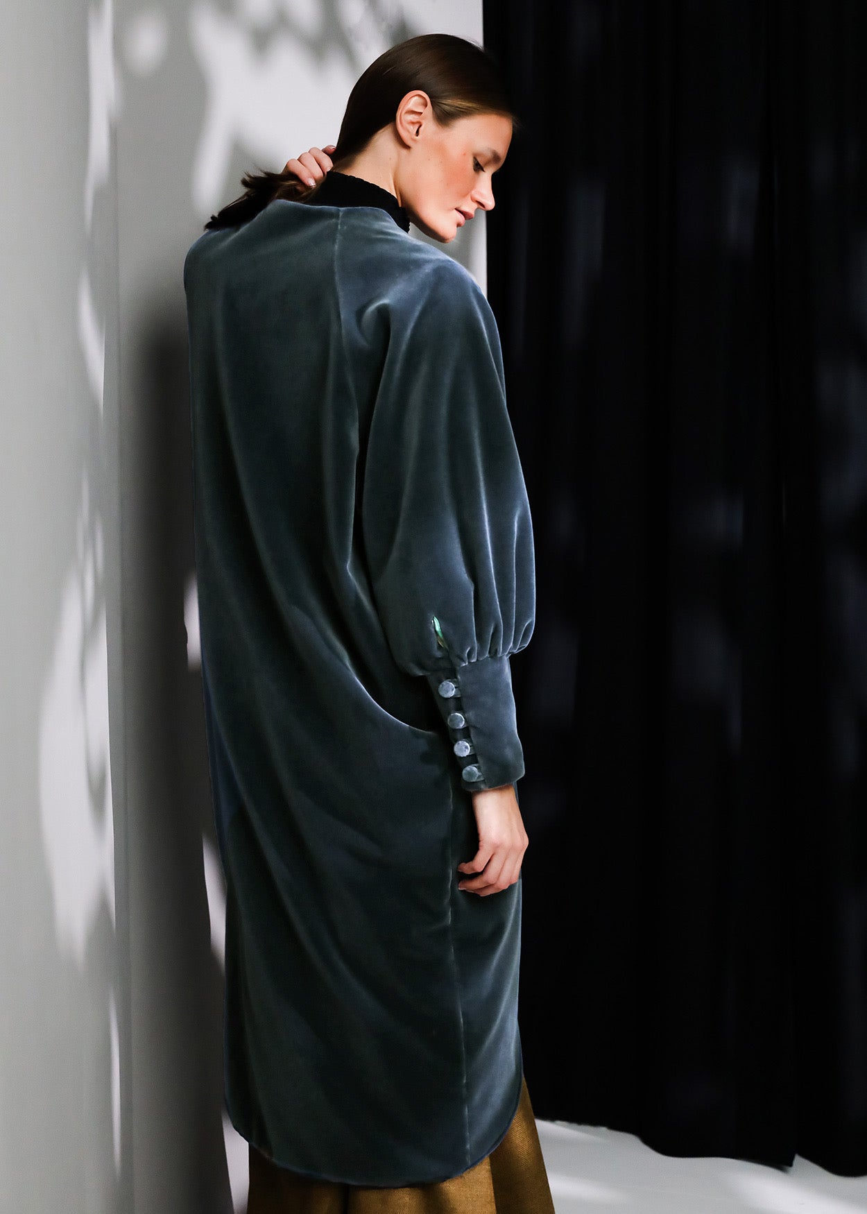 Abrigo Velvet | Gris