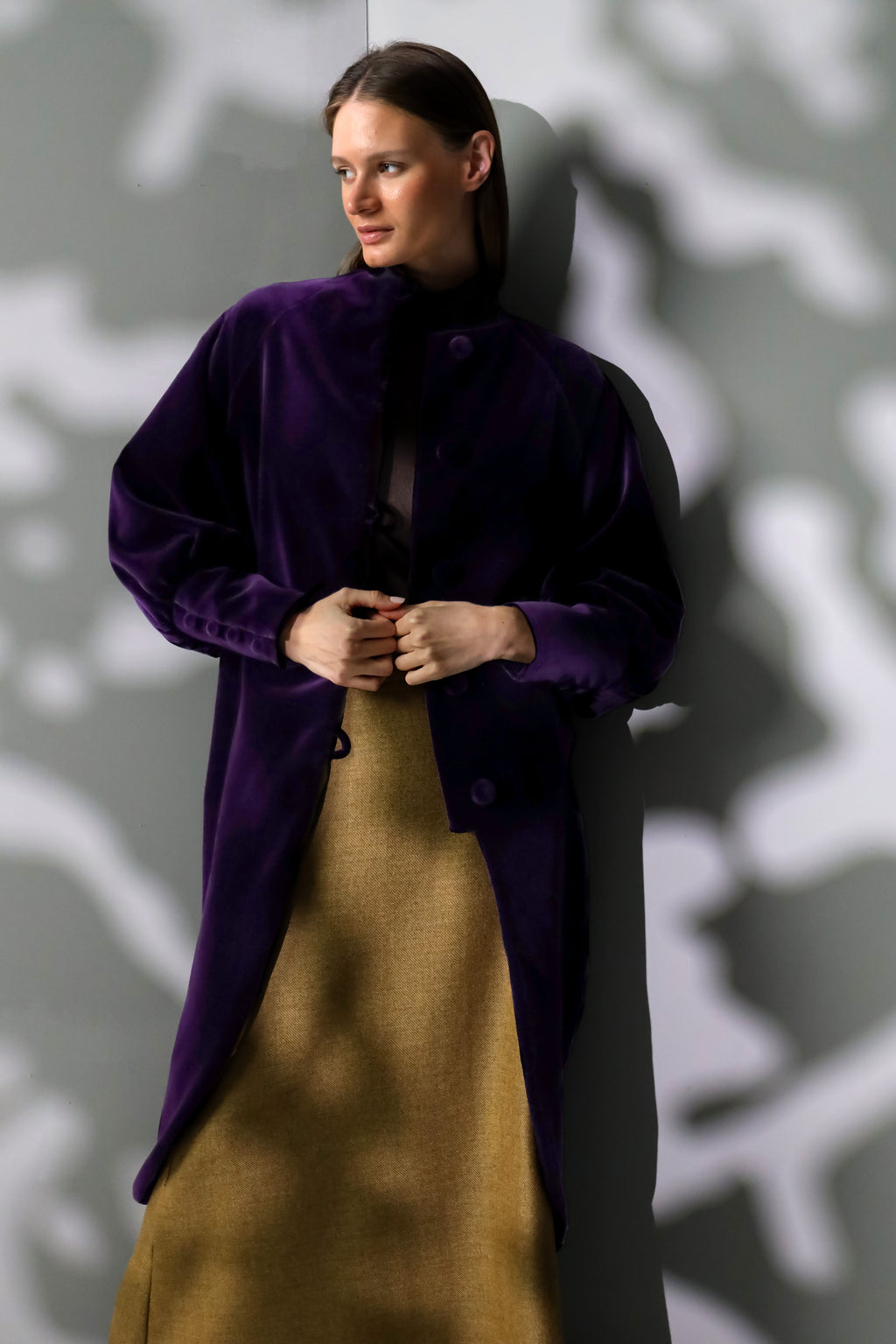 Abrigo Velvet | Púrpura