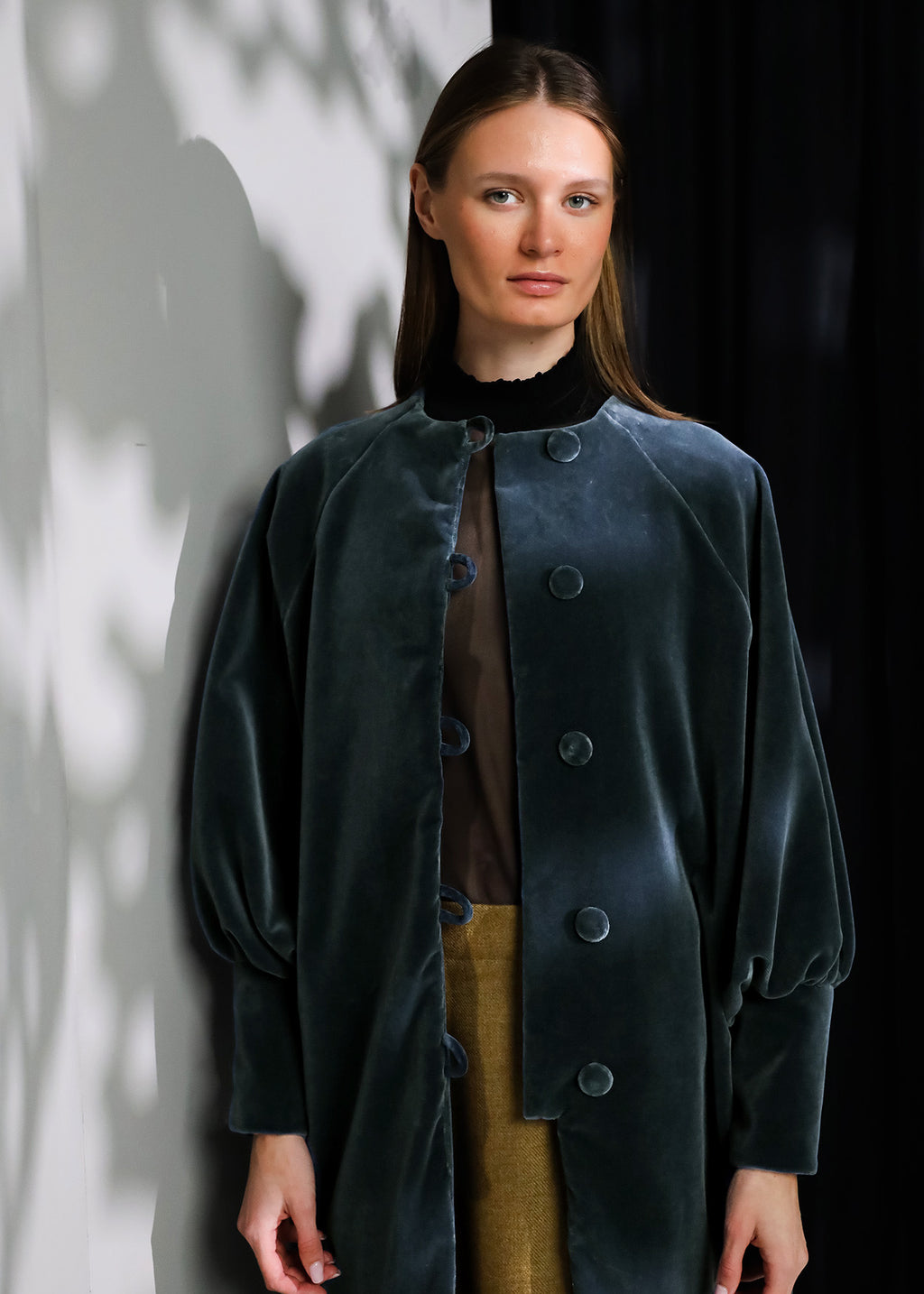 Abrigo Velvet | Gris