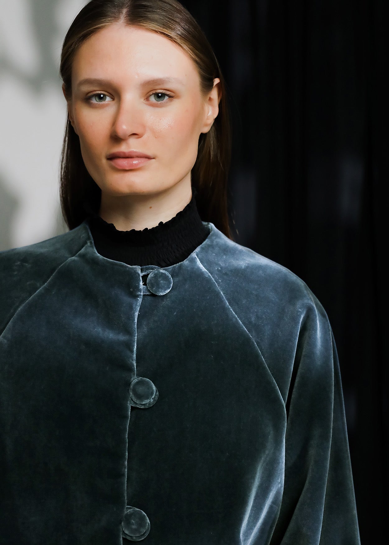 Abrigo Velvet | Gris