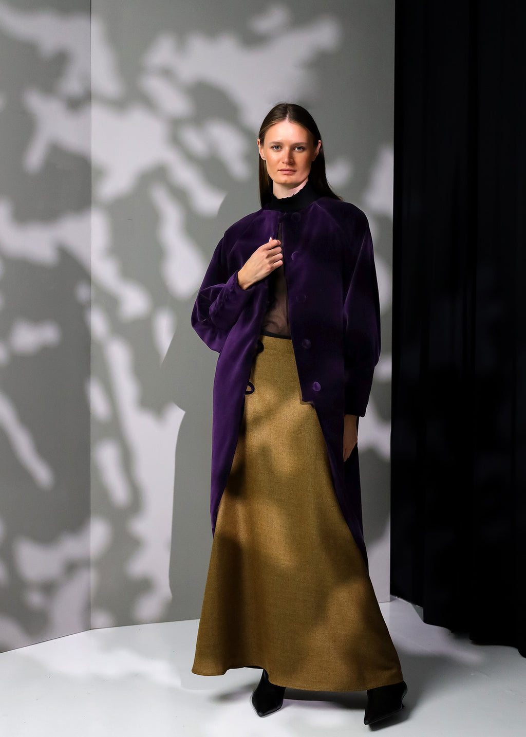 Abrigo Velvet | Púrpura