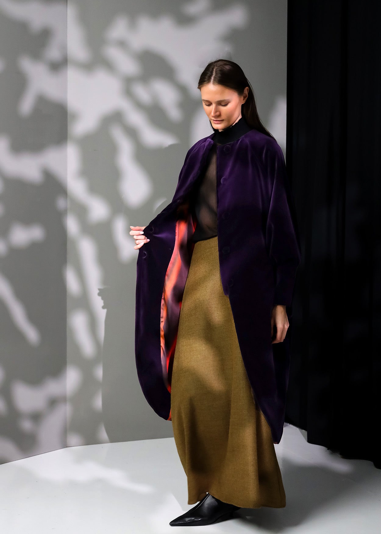 Abrigo Velvet | Púrpura