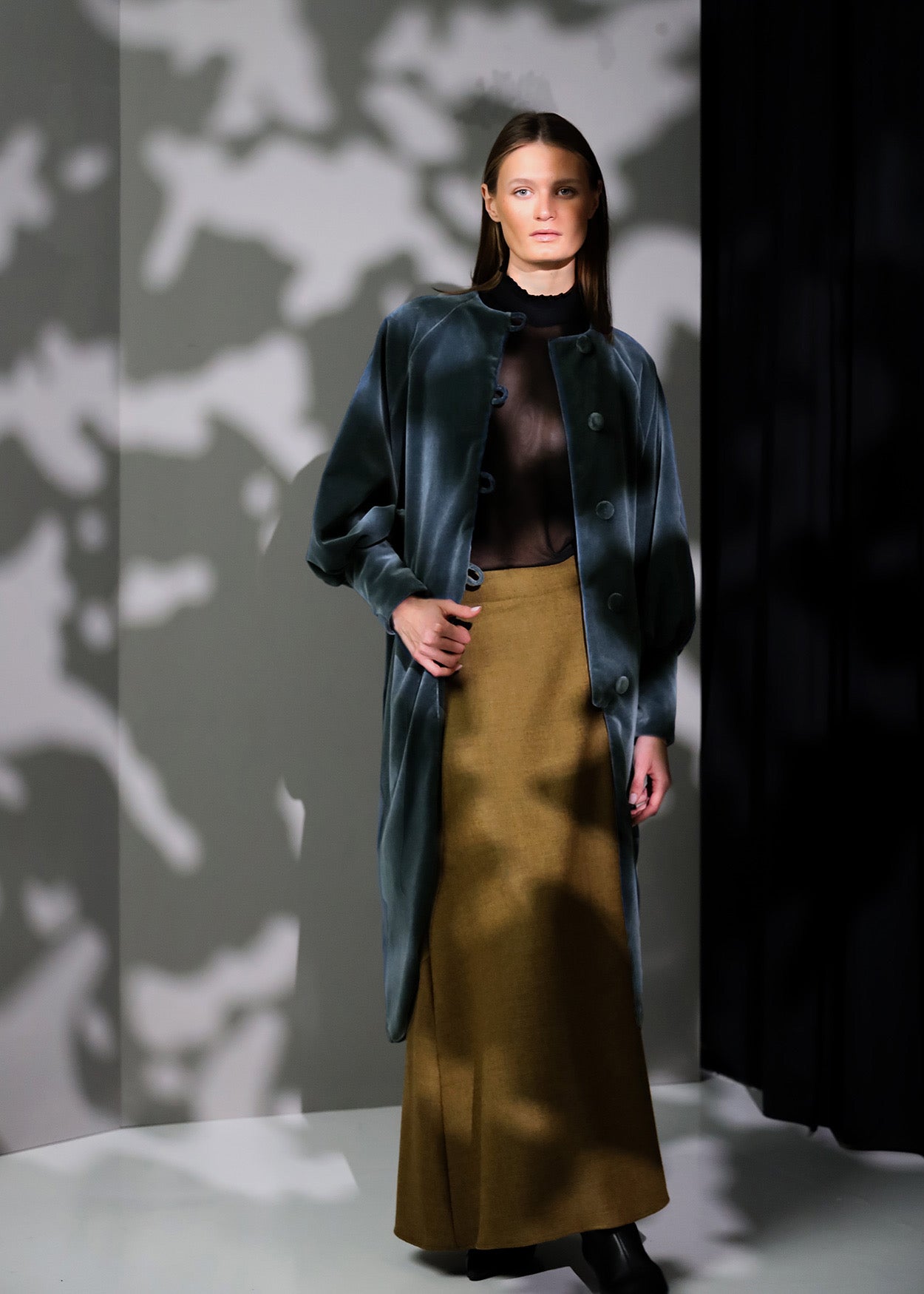 Abrigo Velvet | Gris