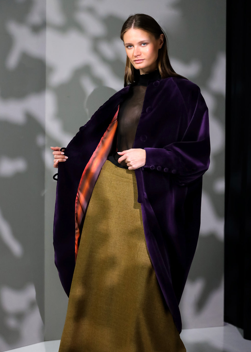 Abrigo Velvet | Púrpura