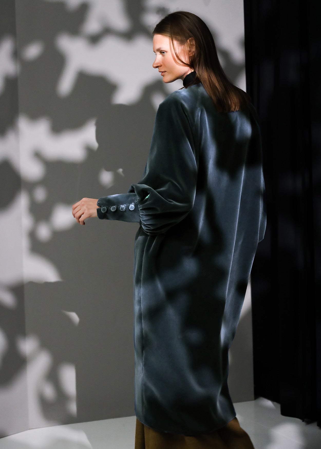 Abrigo Velvet | Gris