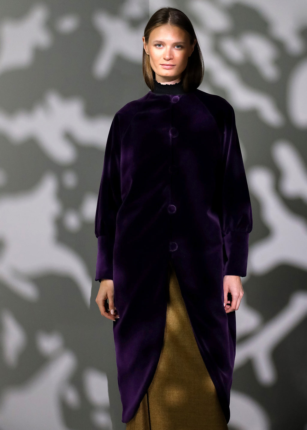 Abrigo Velvet | Púrpura