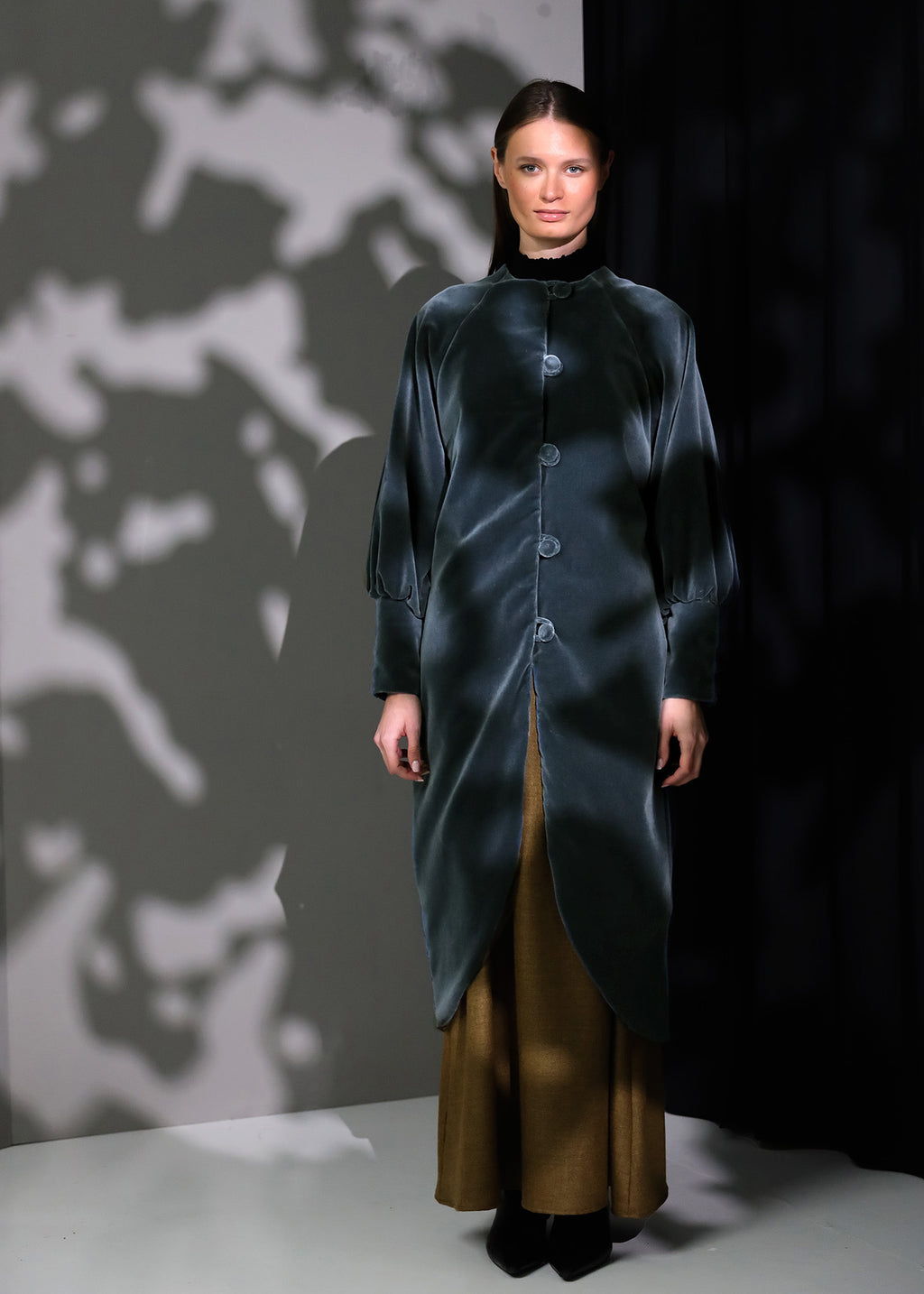 Abrigo Velvet | Gris