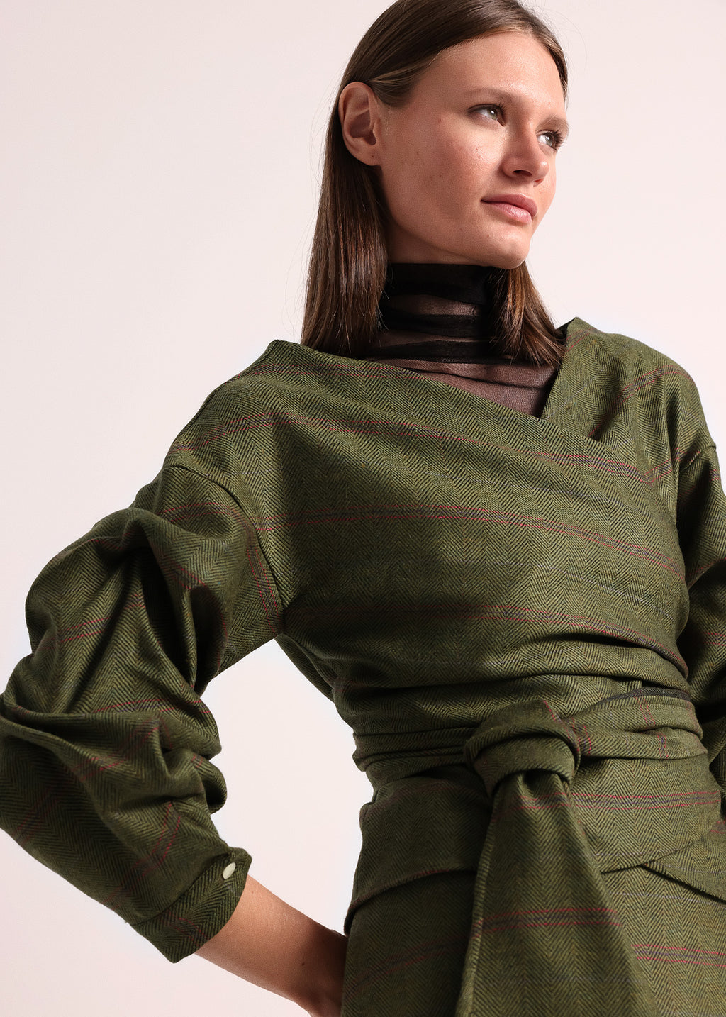 Blusa Trenza | Verde espiga