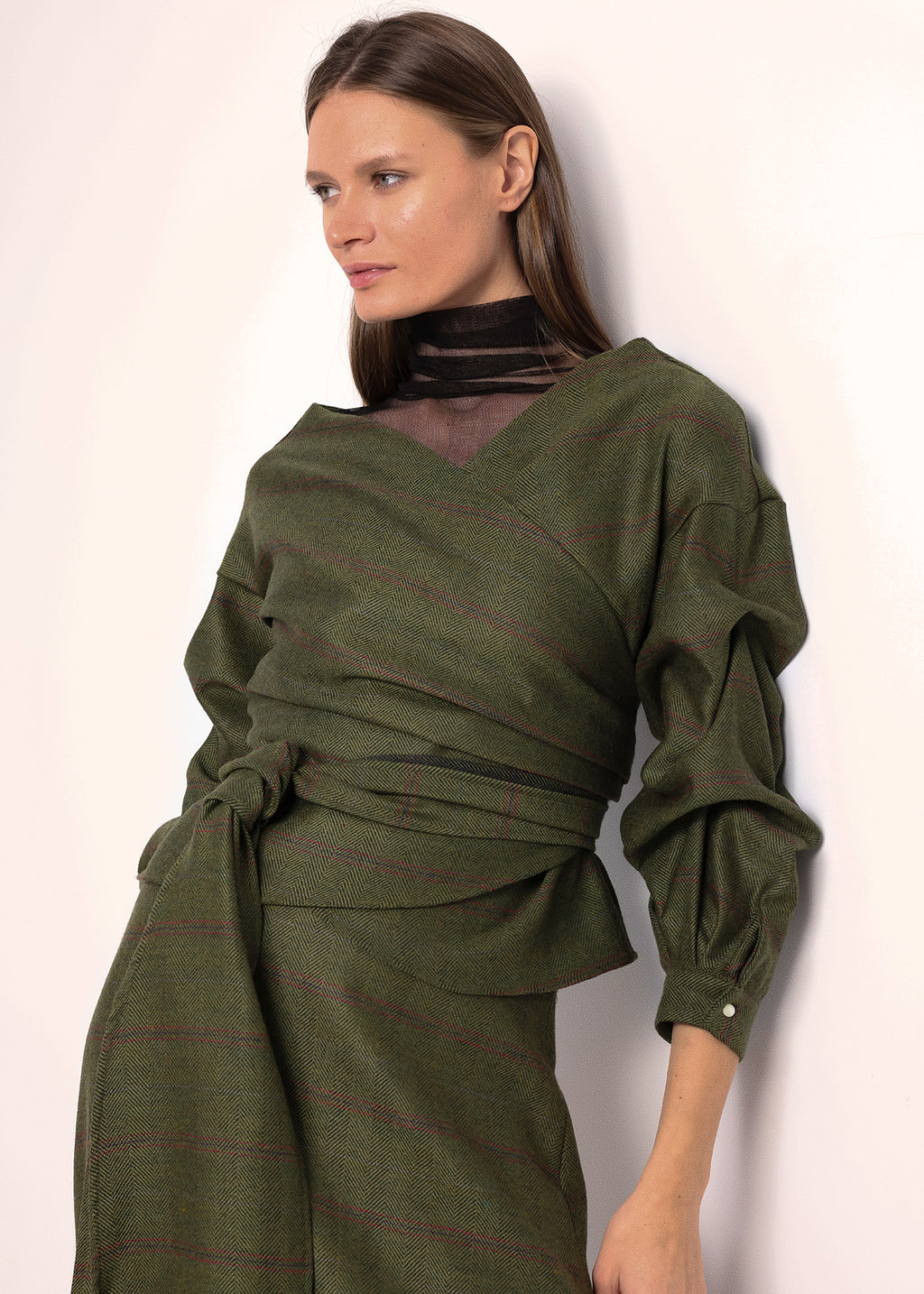 Blusa Trenza | Verde espiga