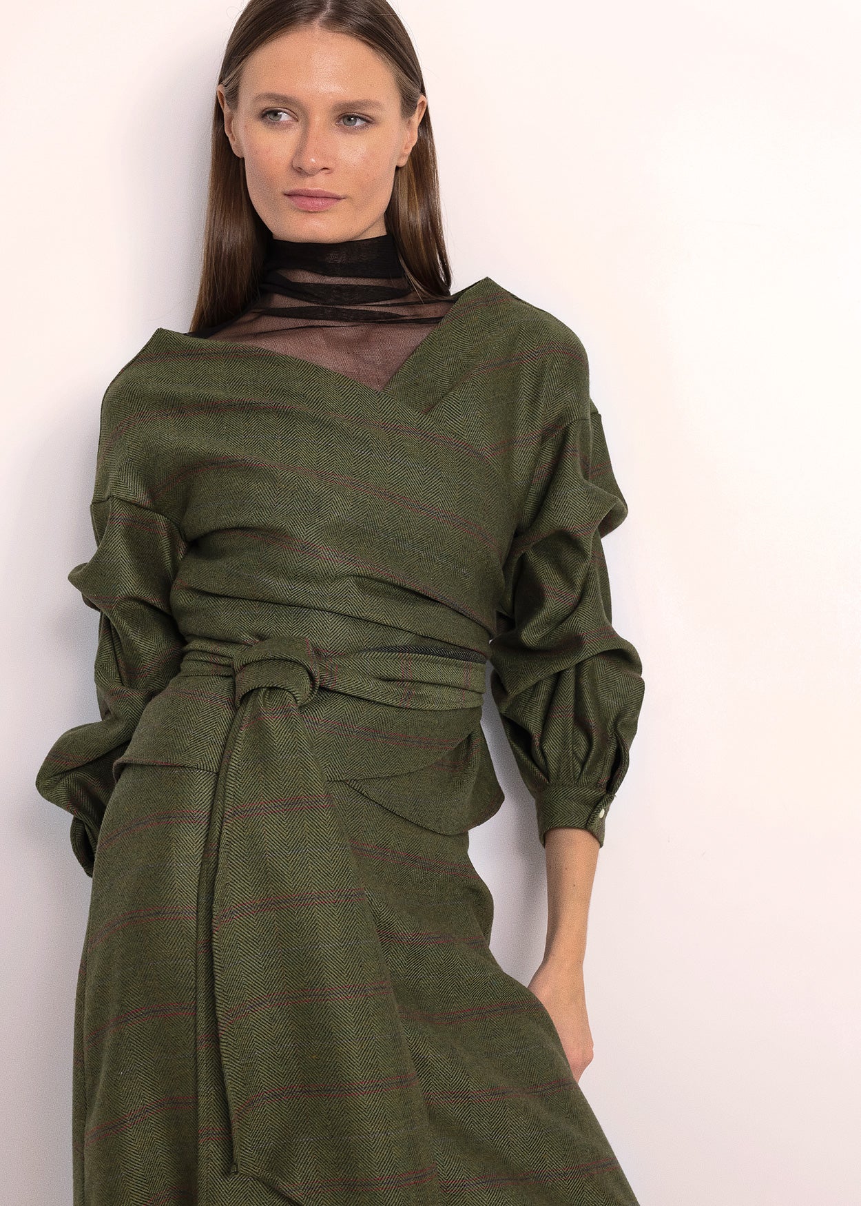 Blusa Trenza | Verde espiga
