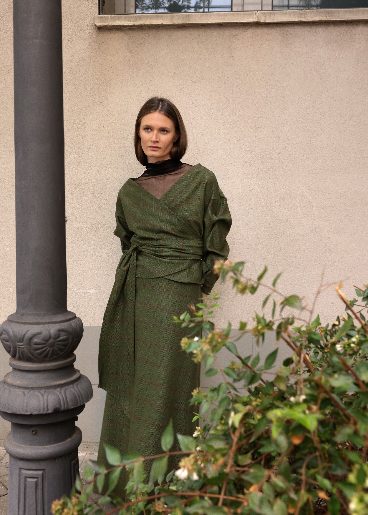 Blusa Trenza | Verde espiga