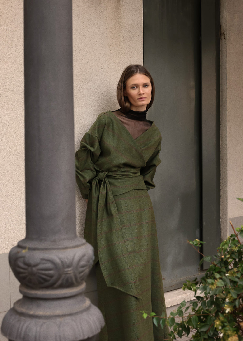 Blusa Trenza | Verde espiga