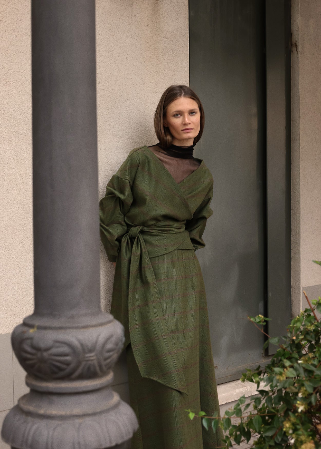 Blusa Trenza | Verde espiga