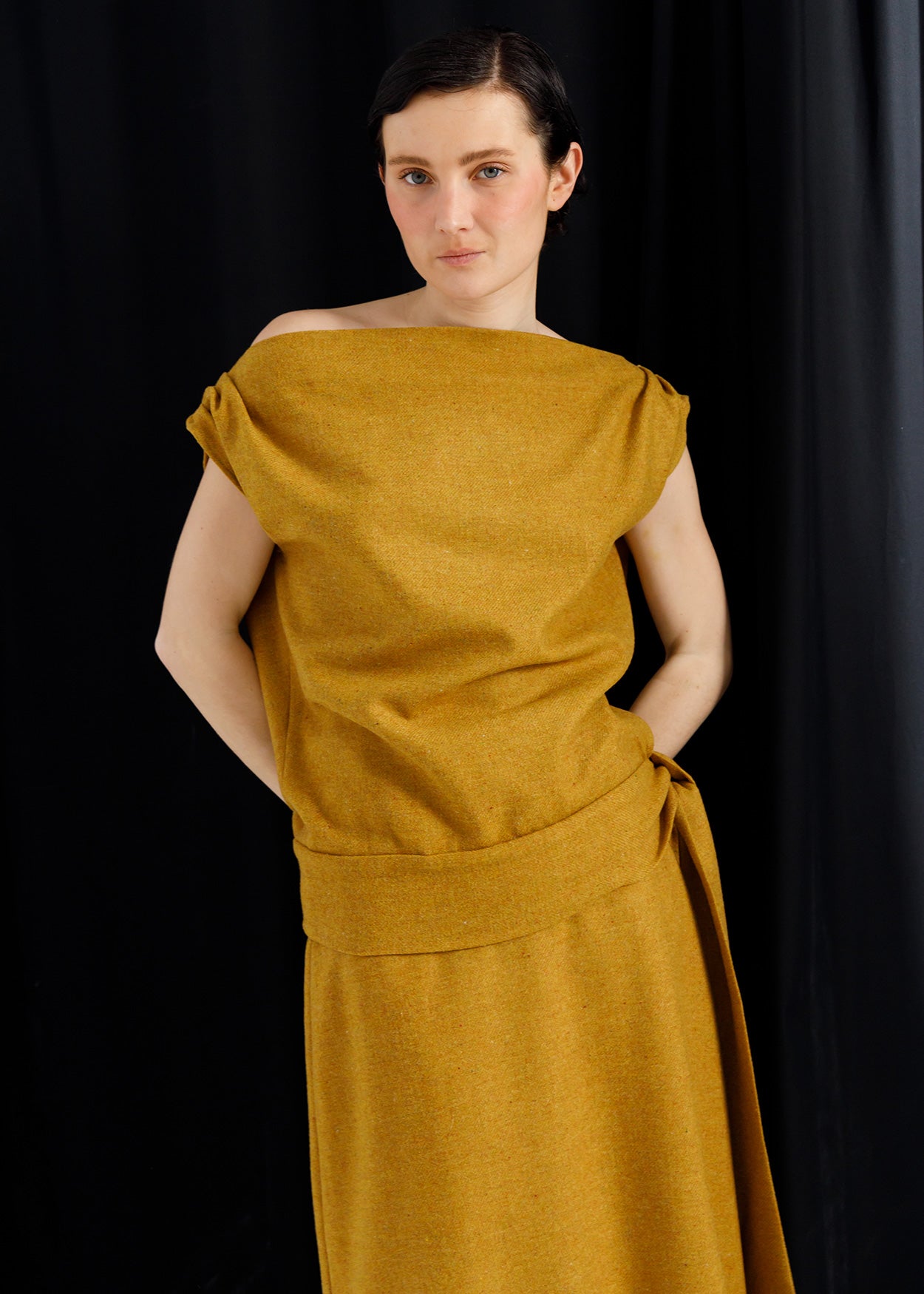 Blusa Nudo | Mostaza