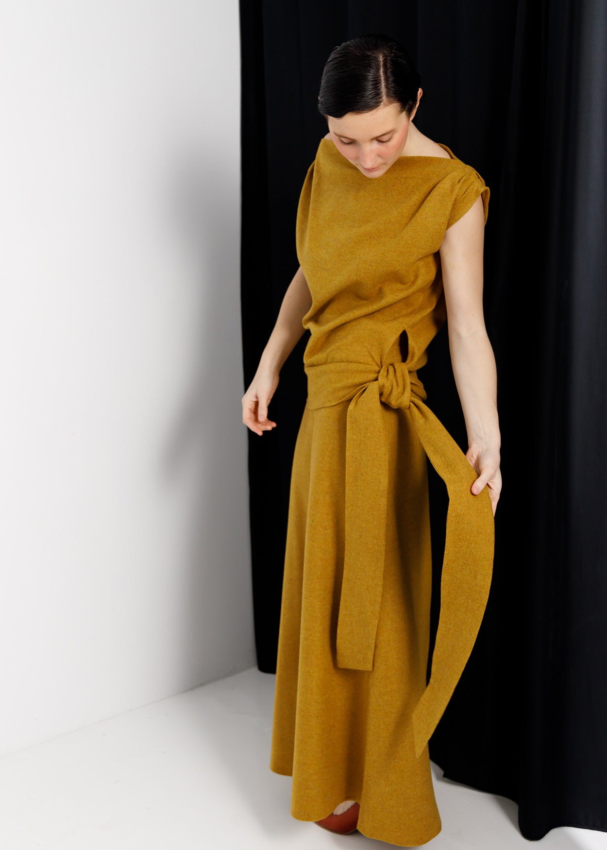 Blusa Nudo | Mostaza