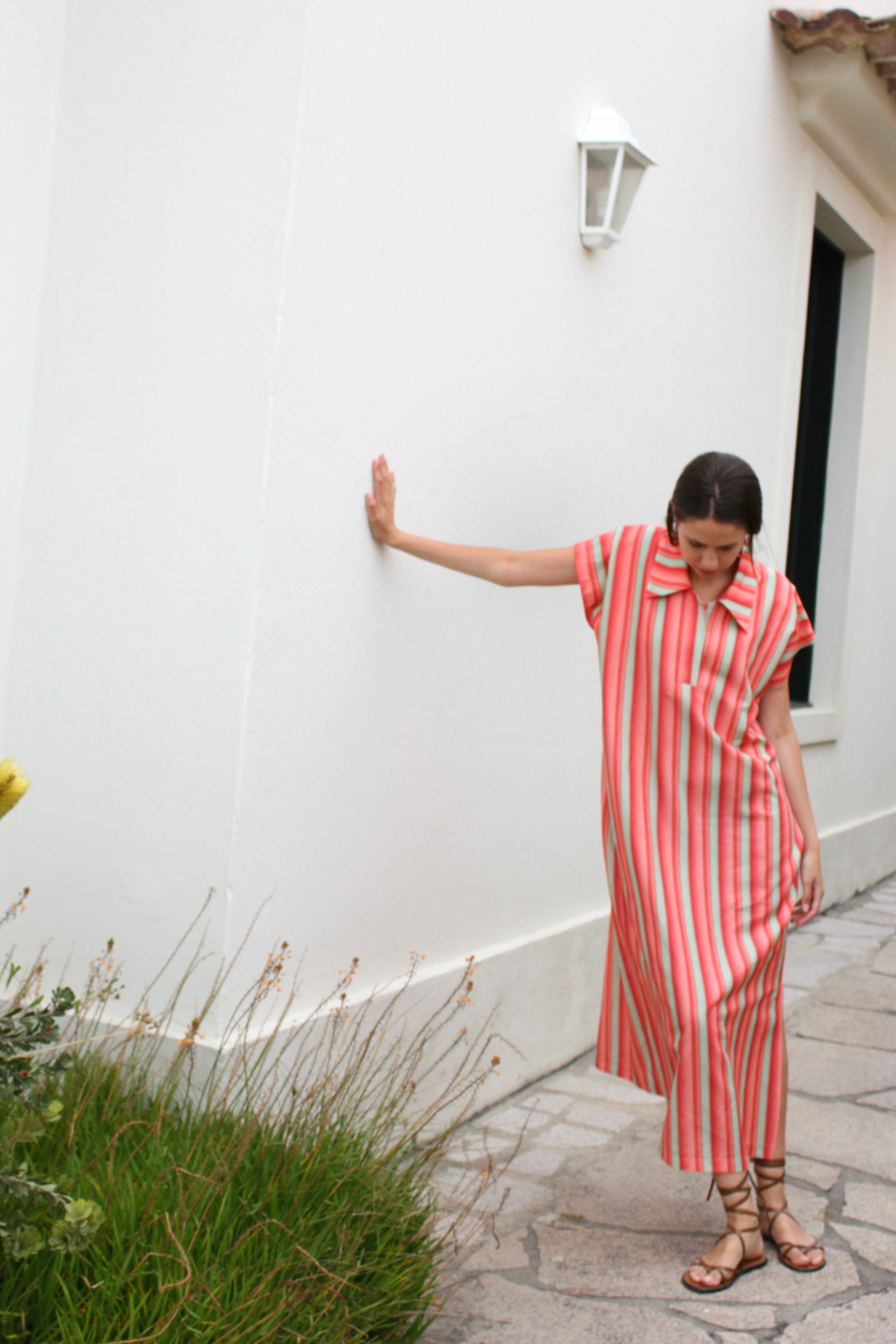 KAFTAN | PINK & GREEN