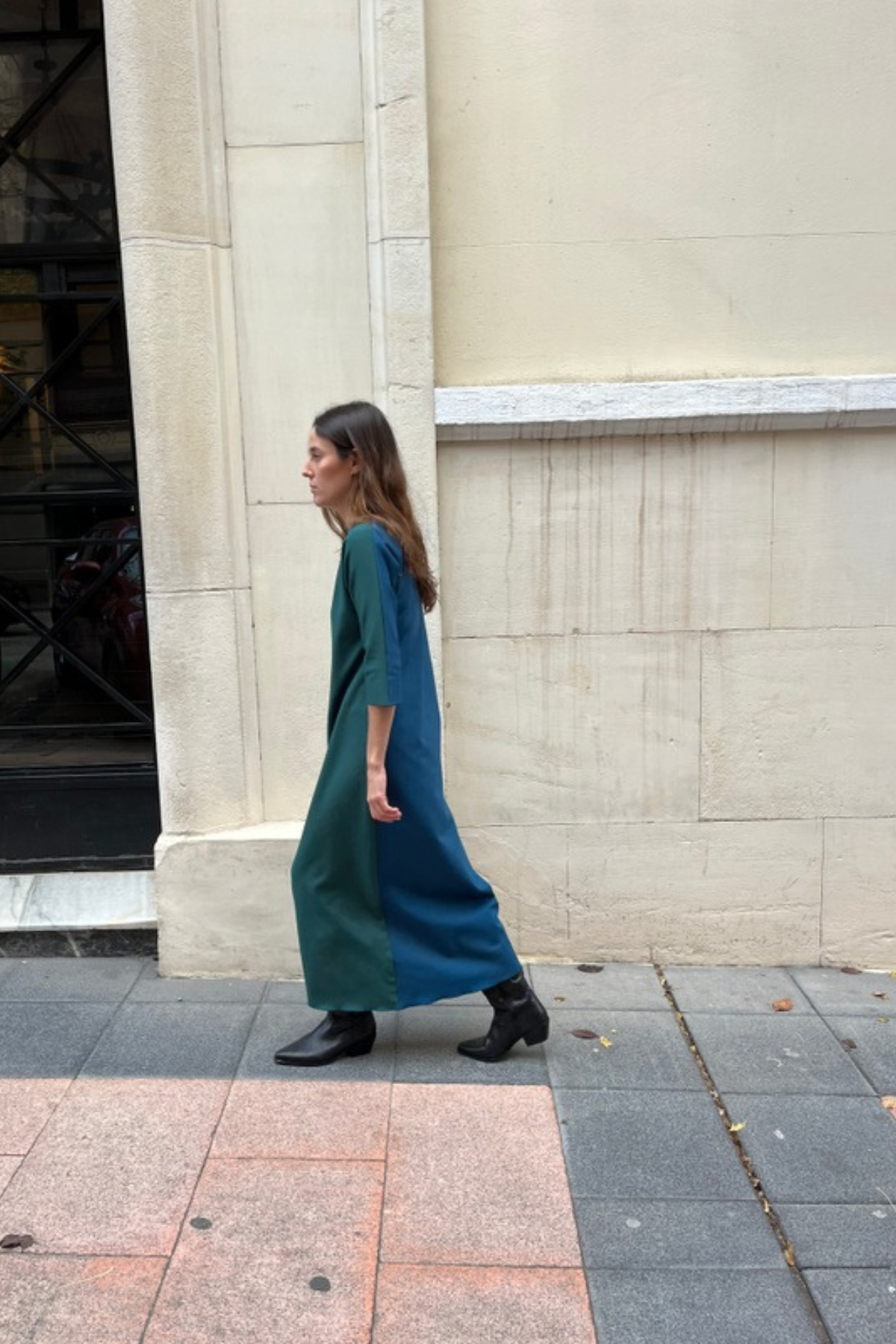 VESTIDO | BICOLOR | AZUL & VERDE