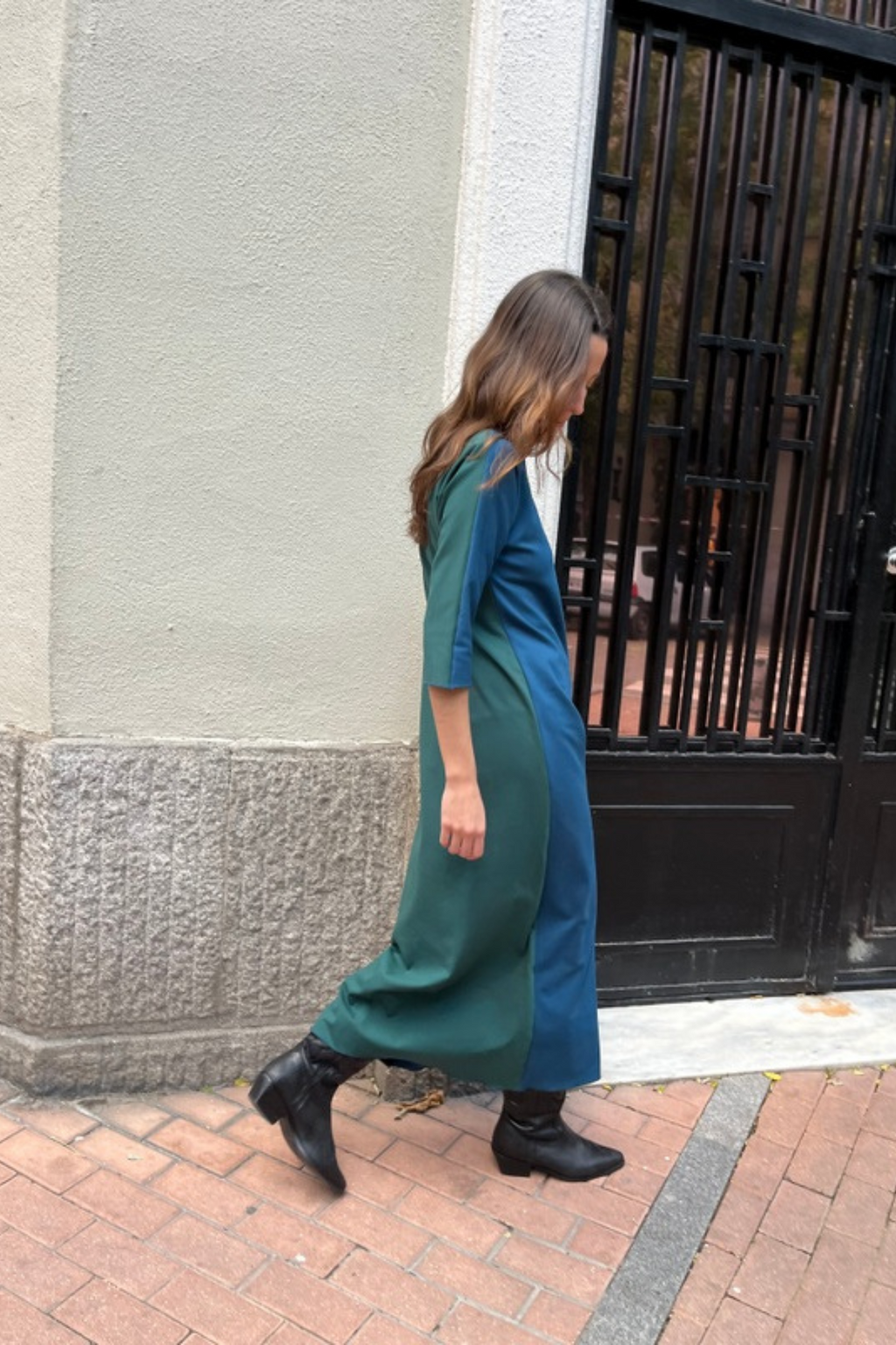 VESTIDO | BICOLOR | AZUL & VERDE