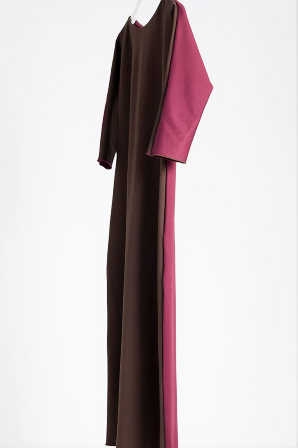VESTIDO | BICOLOR | BERENJENA & MARRÓN
