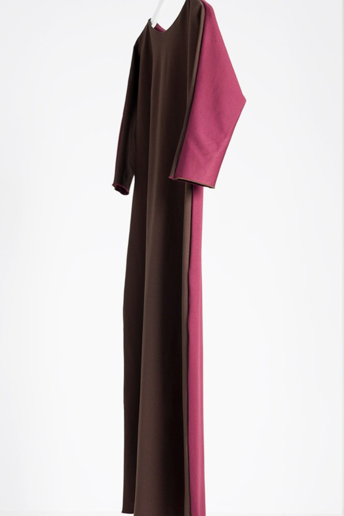 VESTIDO | BICOLOR | BERENJENA & MARRÓN