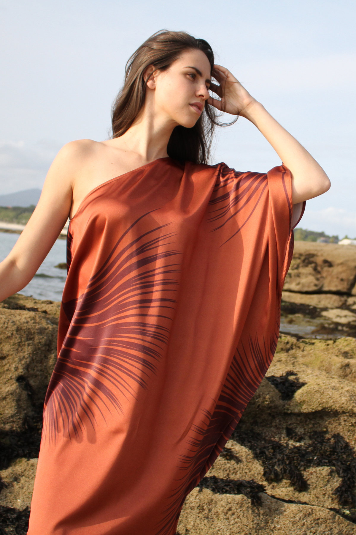 VESTIDO | ARIA | ALGAS MARINAS  | NARANJA