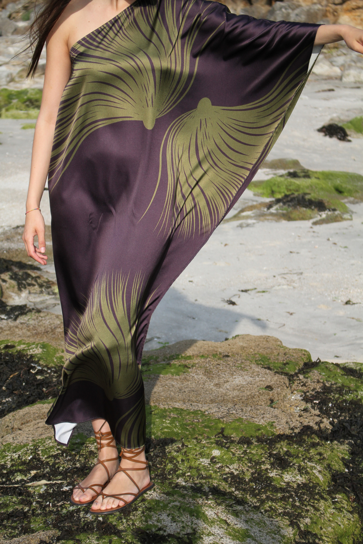 VESTIDO | ARIA | ALGAS MARINAS  | PÚRPURA